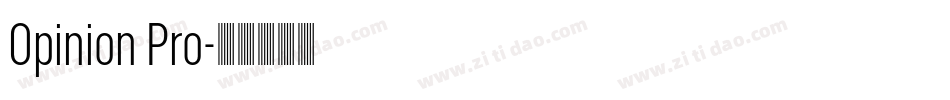 Opinion Pro字体转换